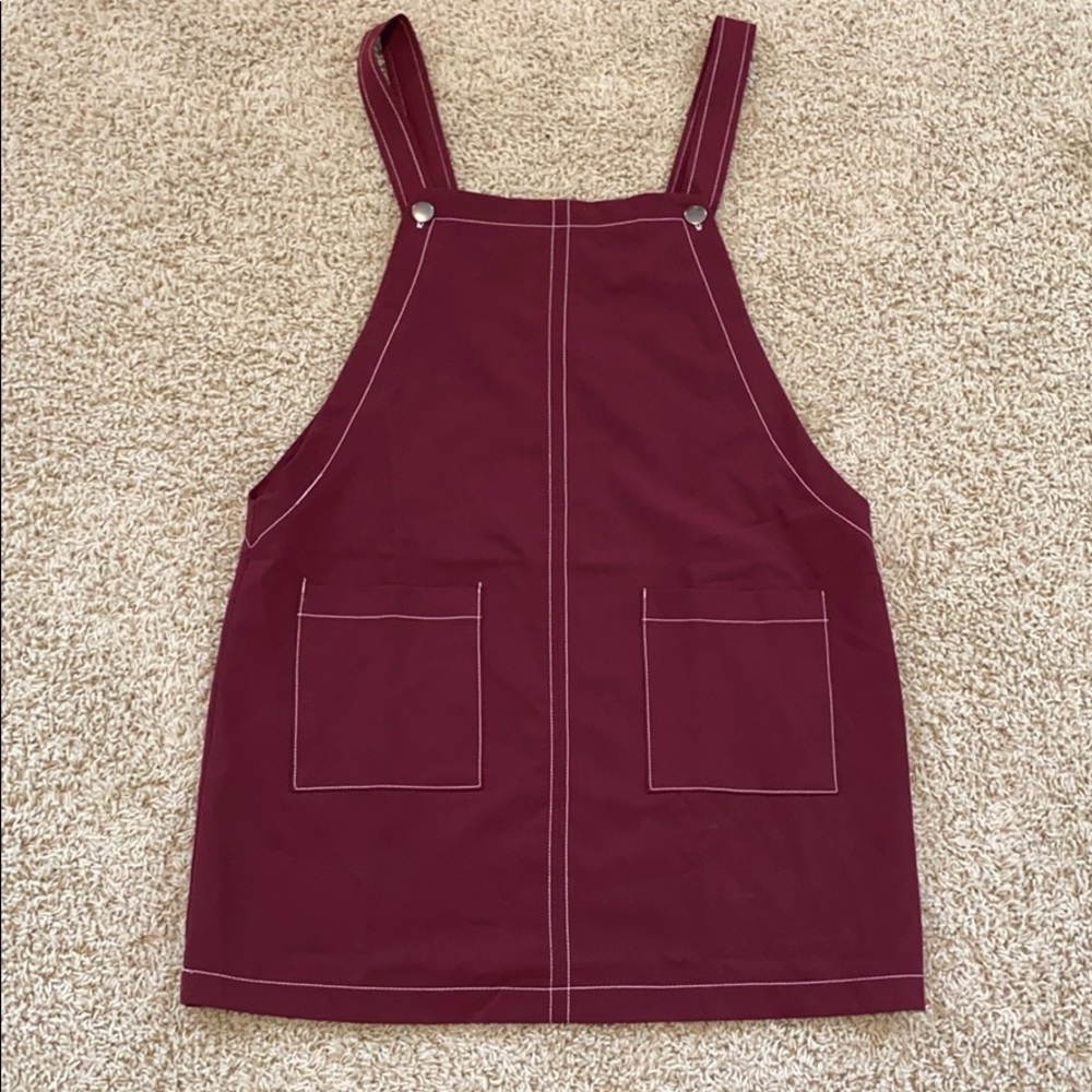 NEW WITHOUT TAGS Forever 21 Red Overall Dress